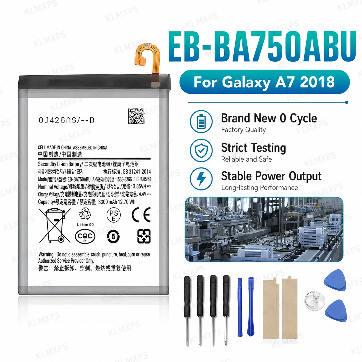 

Phone Replacement Battery For Samsung Galaxy A10 A11 A12 A20 A30 A40 A50 A51 A70 A71 A72 A80 A90 A21S A30S With Free RepairTools