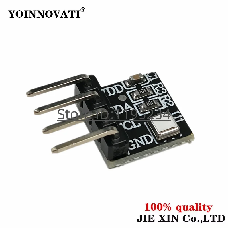 Temperature Humidity Sensor Module, AHT20 High Accuracy Digital I2C Sensor with Anti-Interference for Arduino