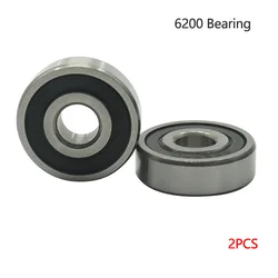 2pcs/1pcs Deep Groove Bearing 6200-2RS 10X30X9mm ABEC deep groove ball Bearings/Bike Bearings 6200 RS bicycle Bearing