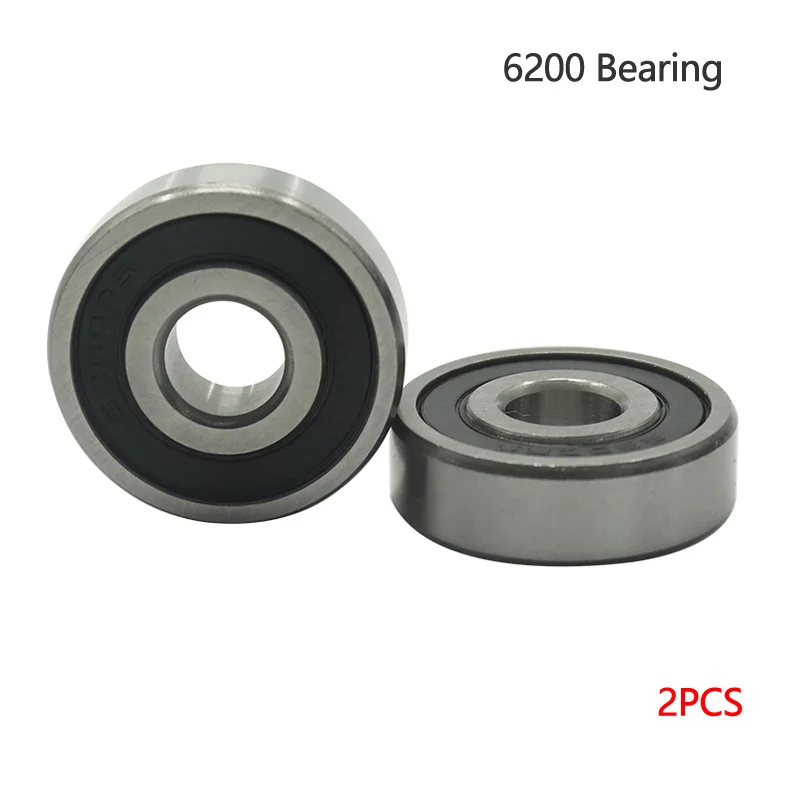 2pcs/1pcs Deep Groove Bearing 6200-2RS 10X30X9mm ABEC Deep Groove Ball Bearings/Bike Bearings 6200 RS Bicycle Bearing