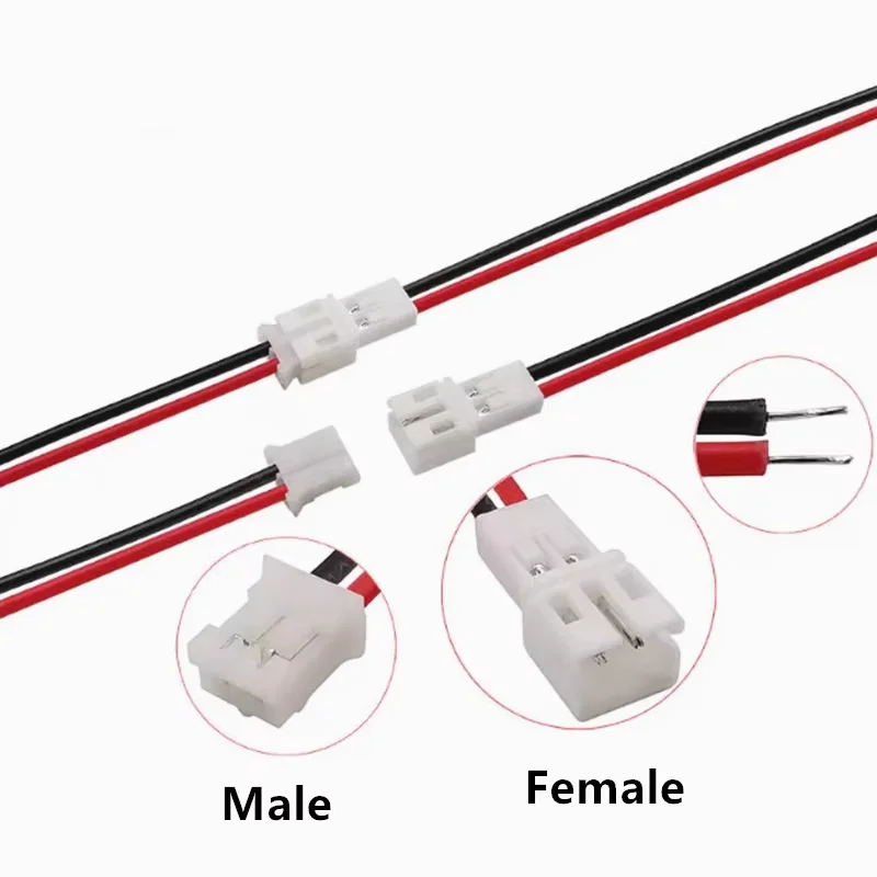 PH 2.0 مللي متر الملعب 2 دبوس ذكر أنثى كابلات الموصلات مايكرو PH 2P التوصيل مقبس متفرع محطات سلك كابلات موصلات 26AWG