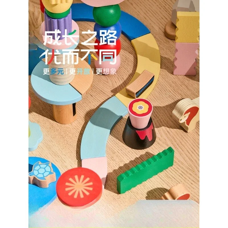 Building block infant early childhood education puzzle assembly