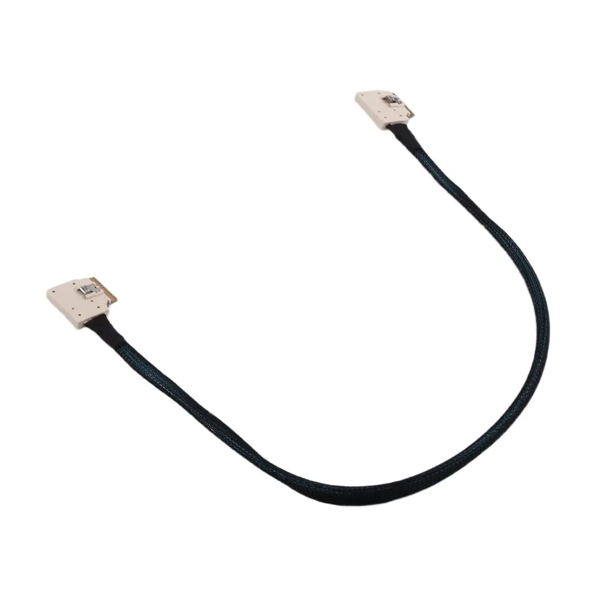 618 Mega Sale Side Bend to Side Bend SlimSAS Cable SFF8654 8i to 8I NVMe PCIe SFF-8654 Adapter Cable 24Gbps for AI Server 55CM