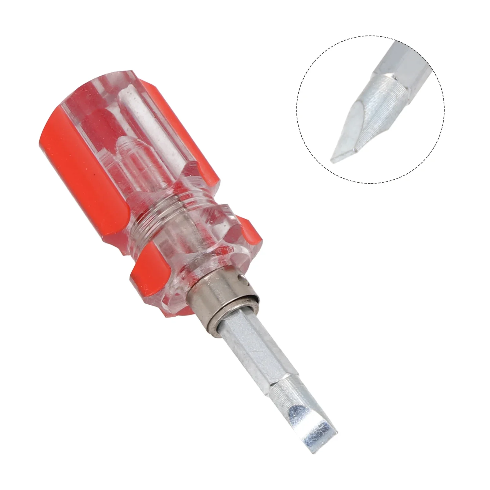 1PC Short Handle Screwdriver Set Portable Encapsulation/Radish Handles Flat Crosshead Screwdrivers Repair Hand Tools