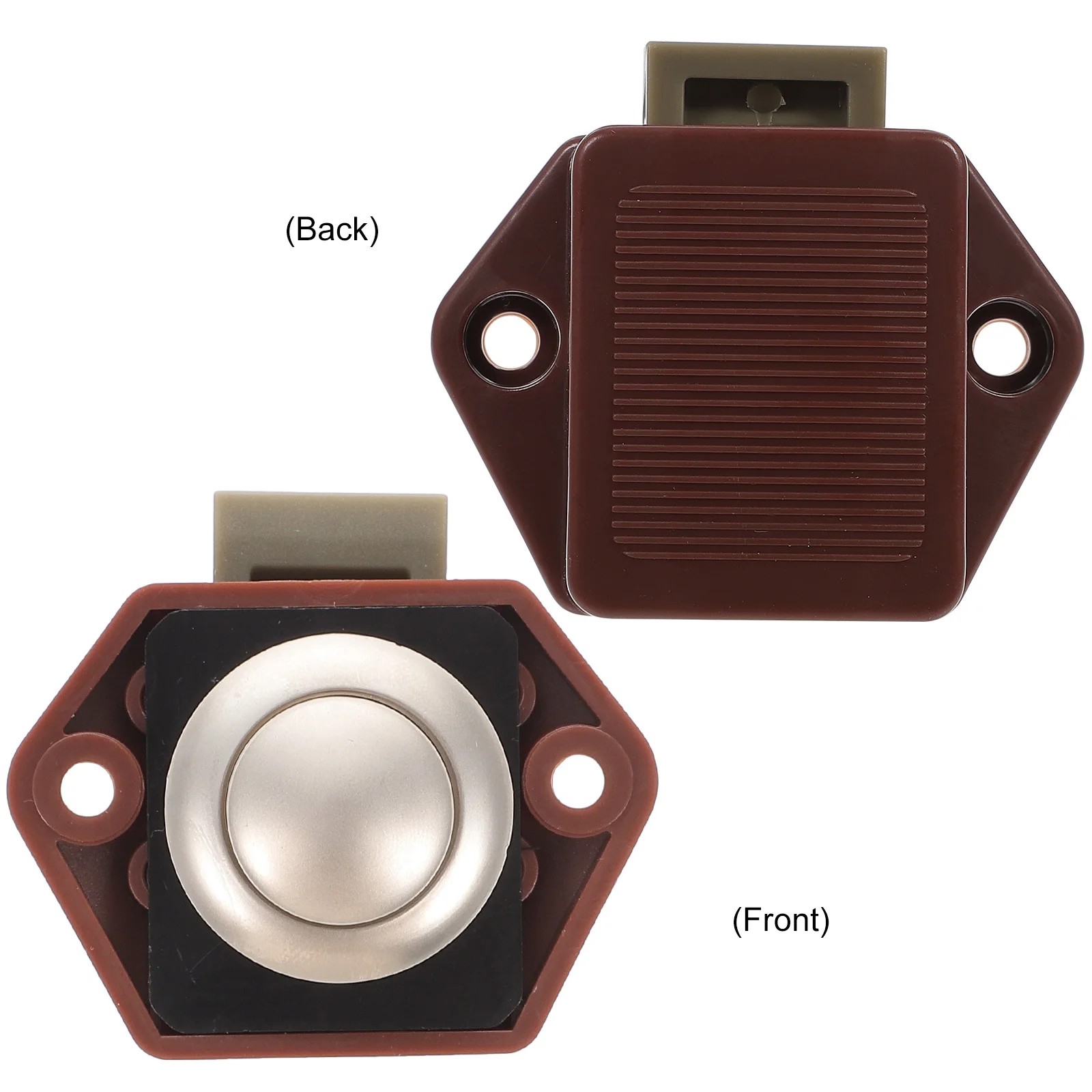 

For Cupboard Keyless Push Button Latch For Cabinet Door Drawer Stainless Steel Catch Lock Cupboard Latch Lock