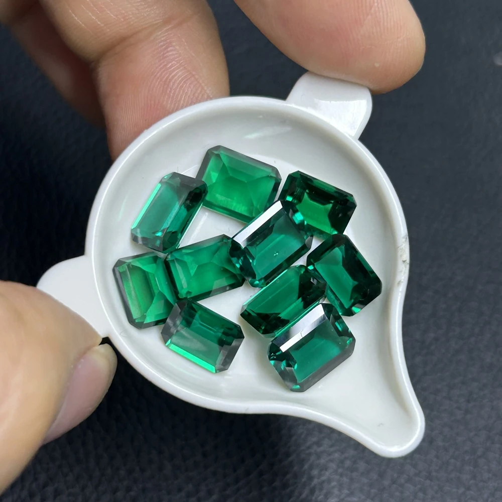 Meisidian  0.2-6 Carat Lab Grown Zambia Color Green Octagon Emerald