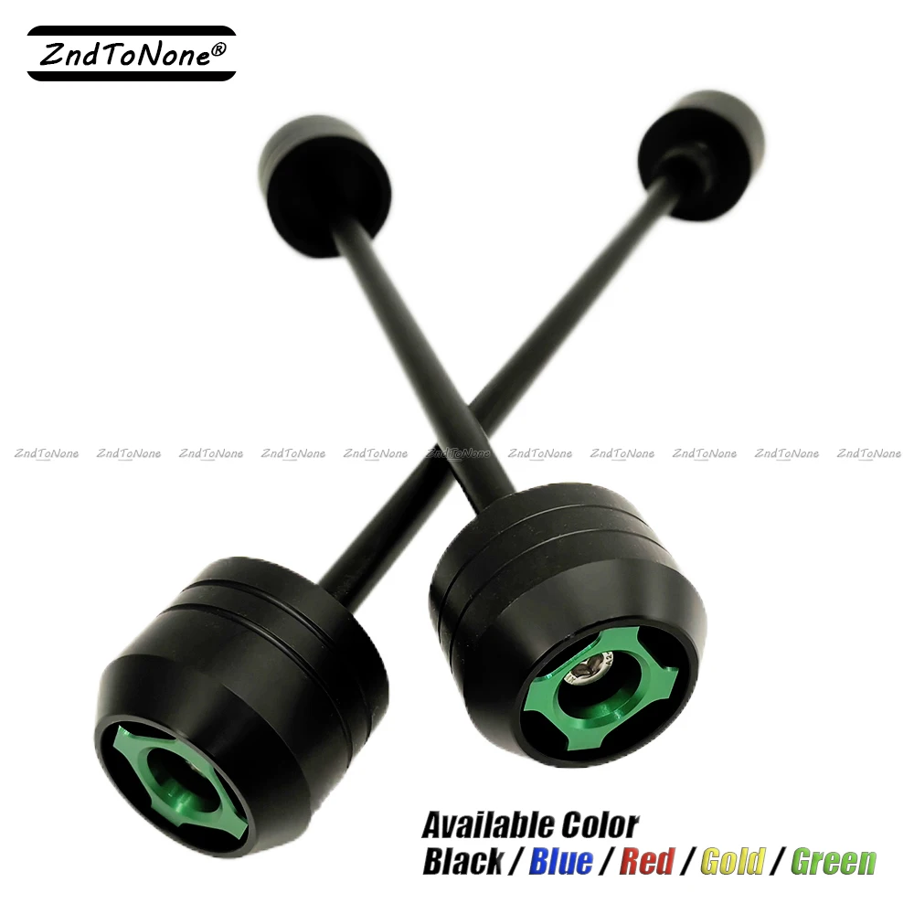 

Front Rear Axle Wheel Fork Sliders Protector For Kawasaki Z1000 2007 2008 2009 Motorcycle Left Right Side Fall Crash Guard Pads