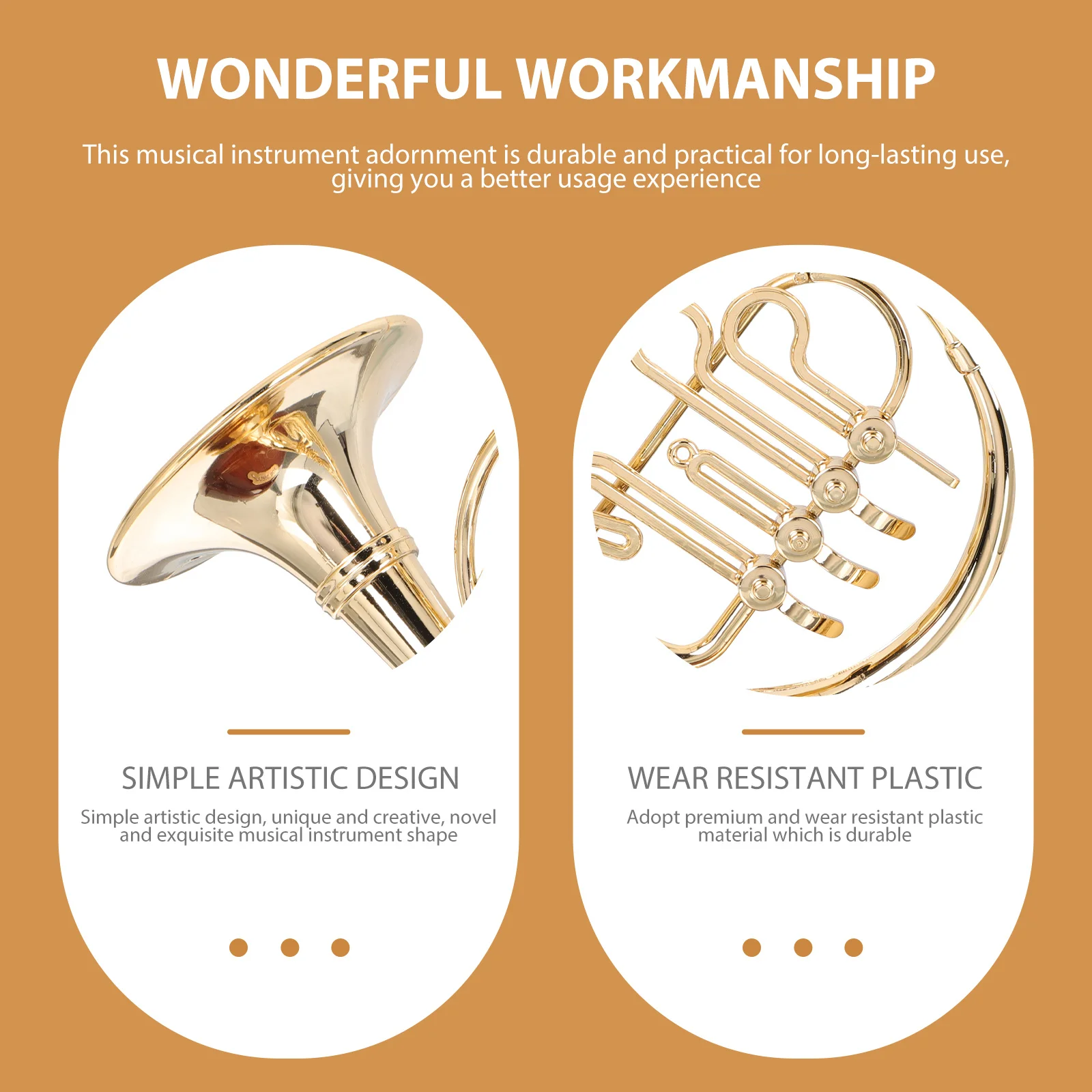 

Premium Plastic Circular Horn Music Box Musical Instrument Adornment Desktop Decoration Creative Decorative Instrument Ornament