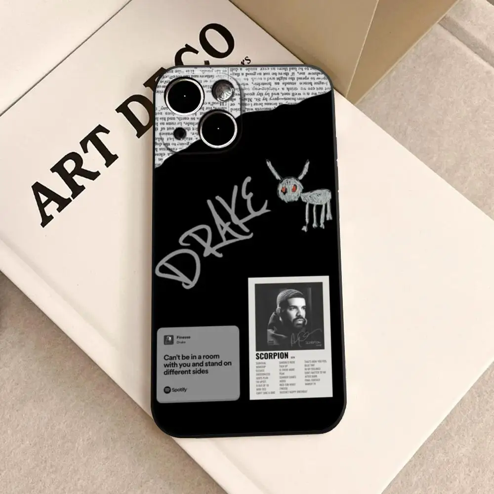 Rapper D-Drake Phone Case For iPhone 17 16 15 11 12 14 13 Pro Max Mini XS X XR 7 Plus 17E Air Shockproof Silicone Cover Fundas