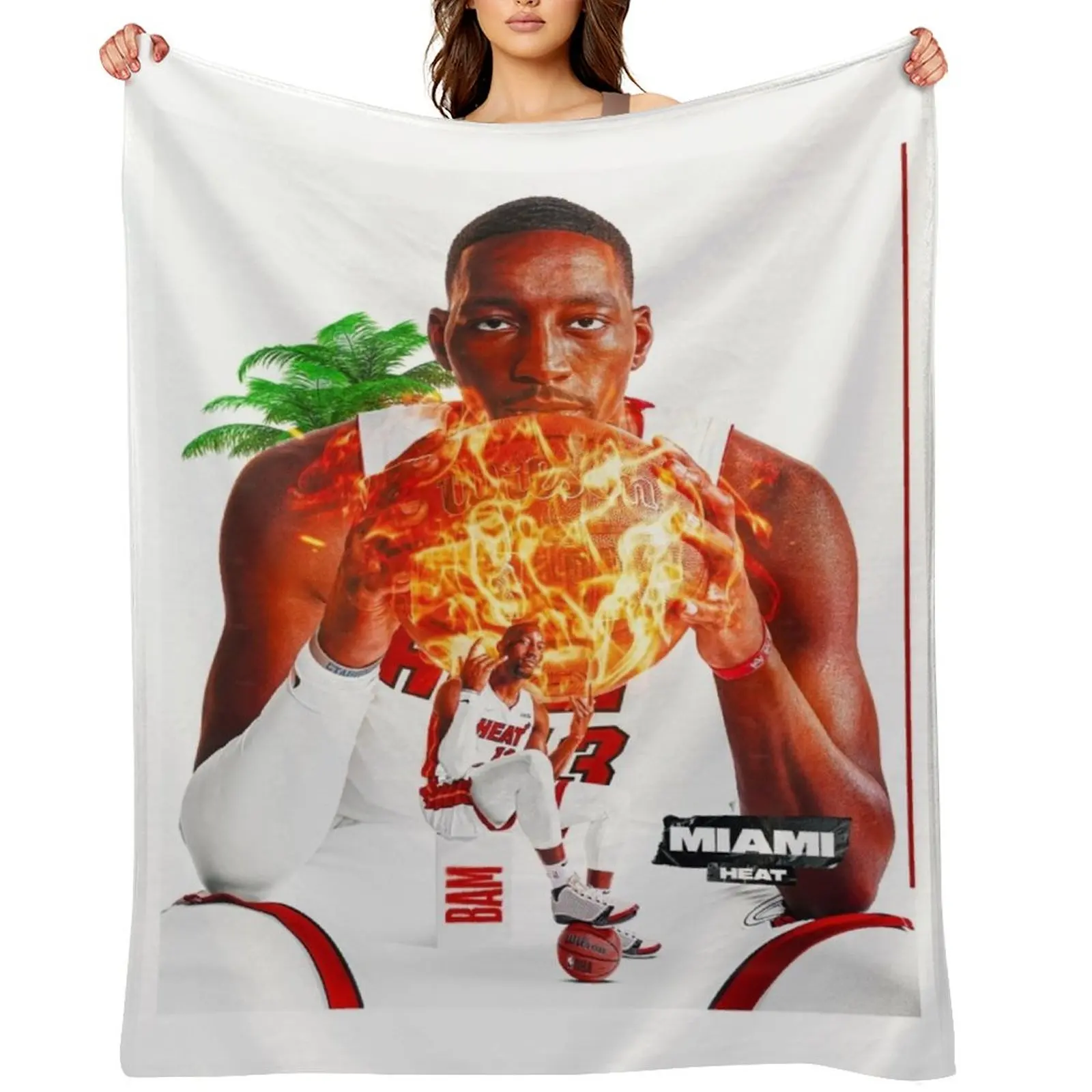 

Bam Adebayo Throw Blanket for winter Warm Blankets Sofas Of Decoration Quilt Blankets