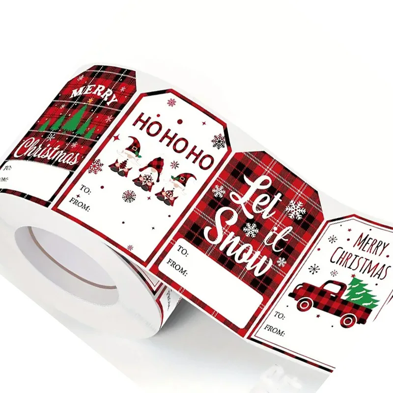 500sheets Christmas Gift Stickers From Santa Claus Sticker Rolls, Christmas Sticker Labels, Gift Sticker Labels