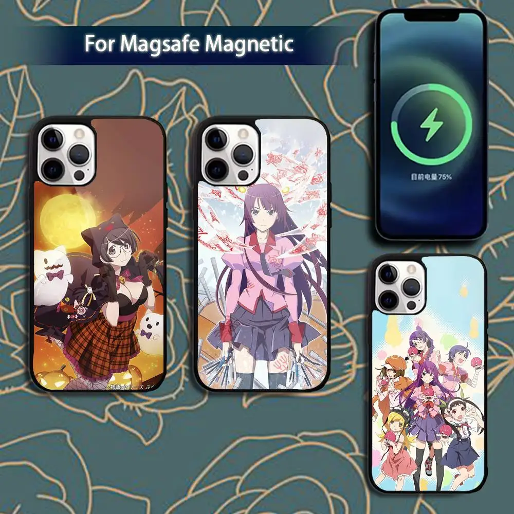 

M-Monogatari S-Series Anime Phone Case For iPhone 17,16,15,14,13,12,11,Pro,Max,Plus,Mini,Magsafe,Magnetic Wireless Charging Case