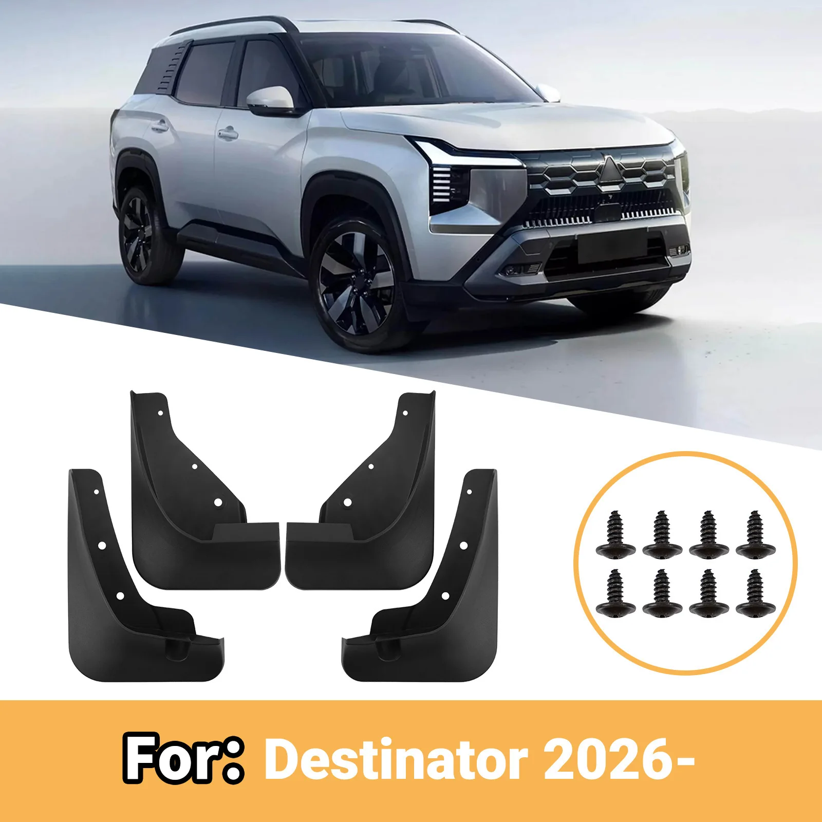 For Mitsubishi Destinator 2026 car tires fenders car supplies modification accessories car accessories fender flares mud flaps