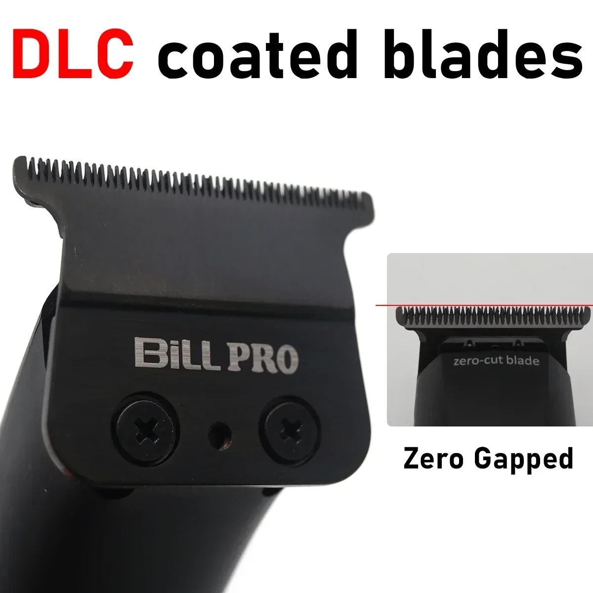 BiLL PRO BL931 BL400 7500RPM DLC CERAMIC Blade Professional Hair trimmer Shaver High-Speed Engraving Barber ZeroCut Blade Men's