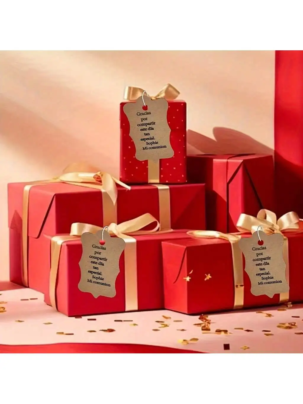 50-100 قطعة 4*7 سنتيمتر شخصية هدايا عيد الميلاد العلامات ، ورقة مكتوبة بخط اليد هدية الزفاف العلامة ، مخصص واحدة مزدوجة الجانبين الطباعة (لا حبل)