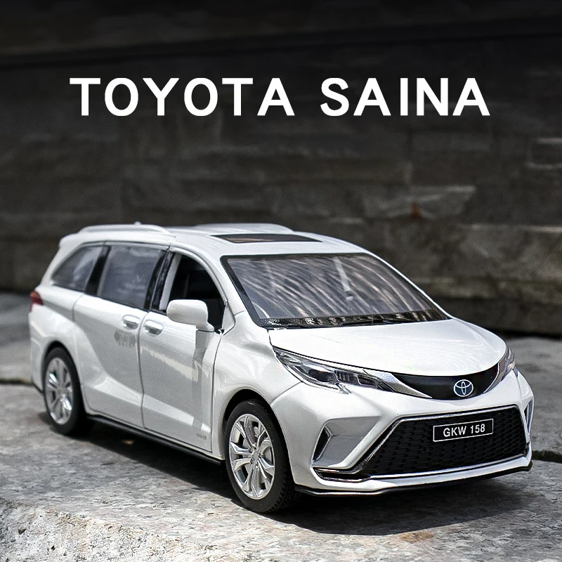 

1:24 Toyota Sienna Granvia MPV Van Alloy Diecasts & Toy Vehicles Metal Toy Car Model Sound And Light Collection Kids Toy