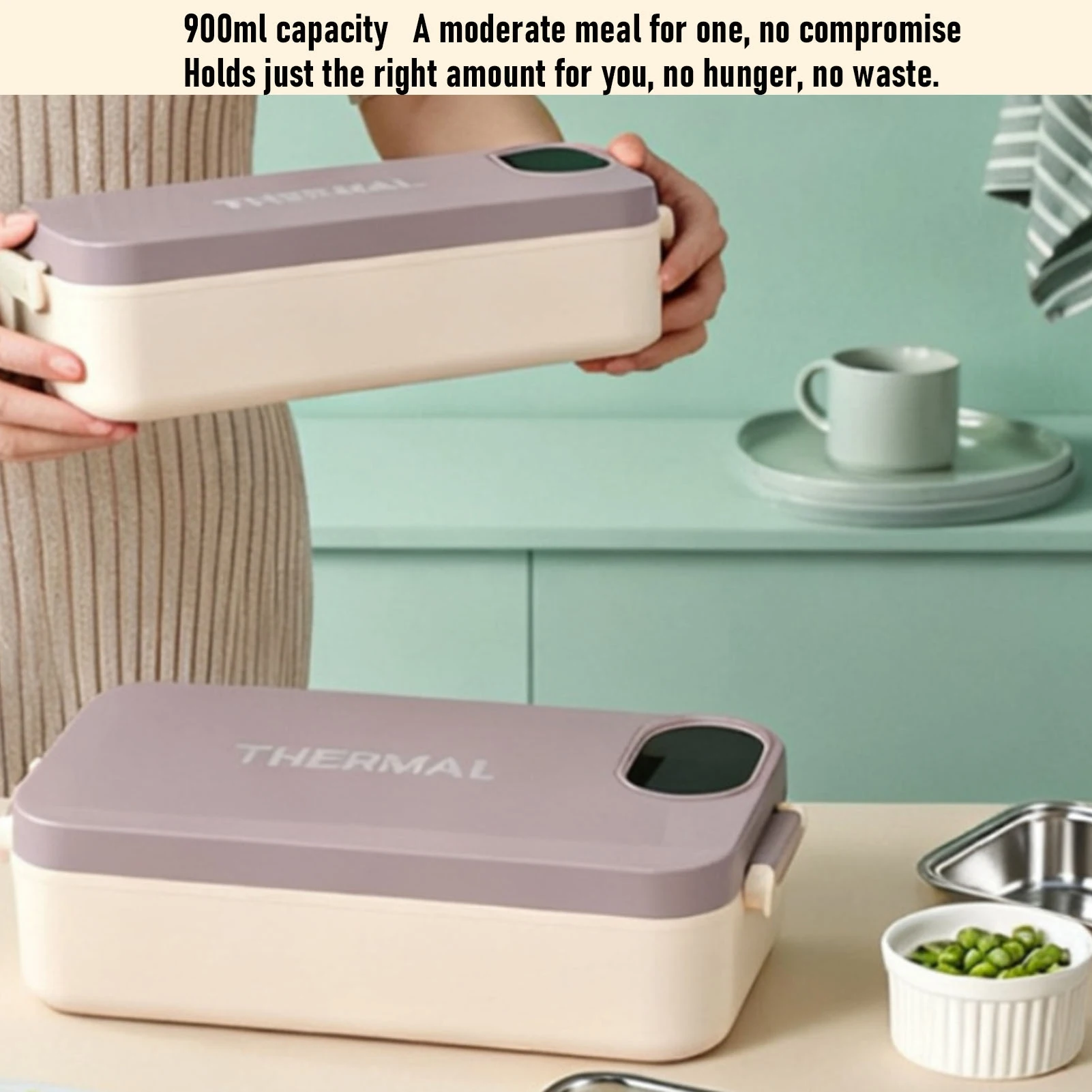 Electric Lunch Box 304 Stainless Steel Digital Display Quick Heated Lunch Box for Office Travel Electric Lunch Box Food Heater