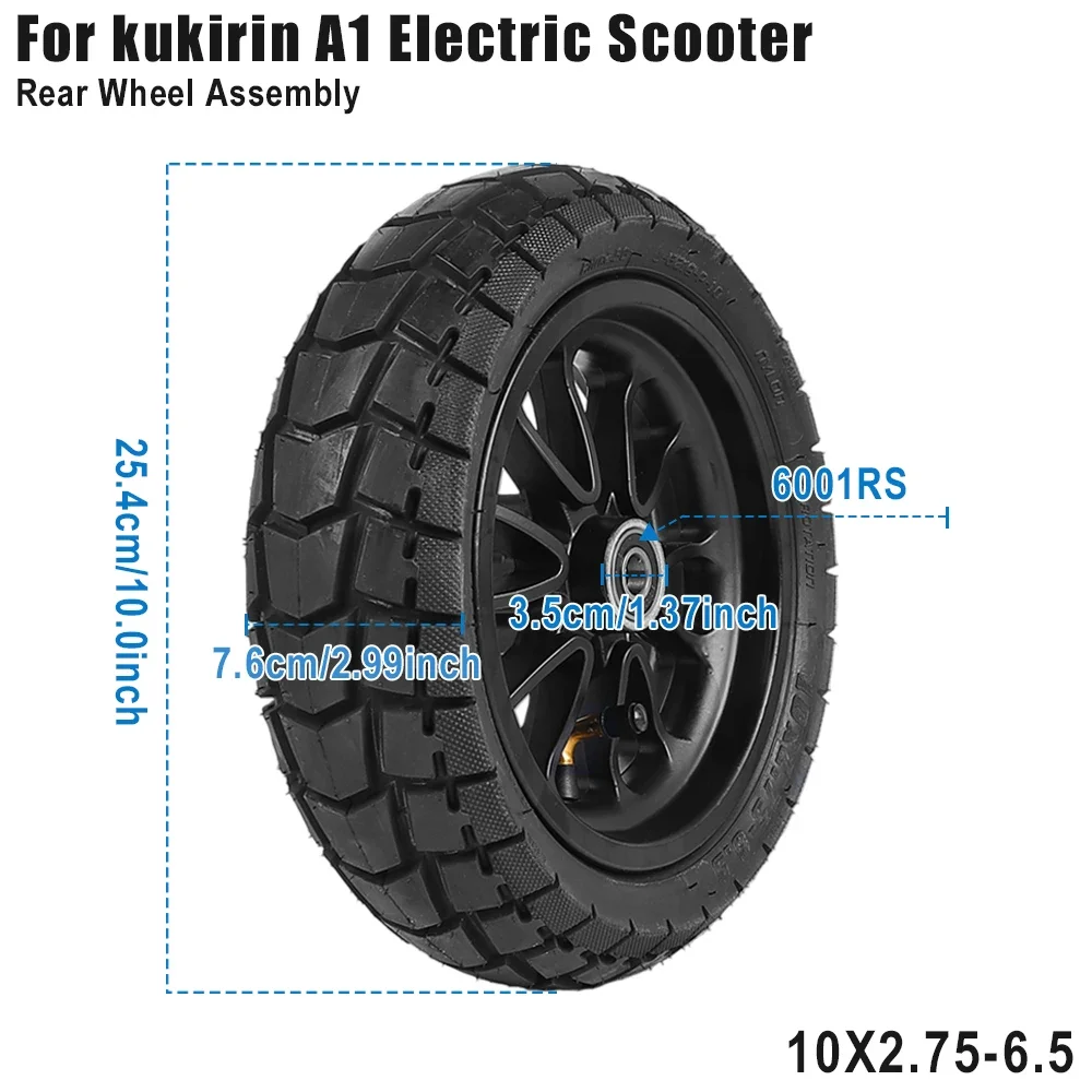 Burst Proof Wheel Electric Scooter Hub 10-inch Front Wheel Rim And Tire Set Front Wheel Rim Slip Resistance Pattern