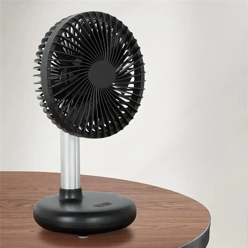 

BAAO-Mini Oscillating Fan USB Rechargeable Portable Battery-Operated Table Fan With 4 Speed Levels Desk Fan For Outdoor