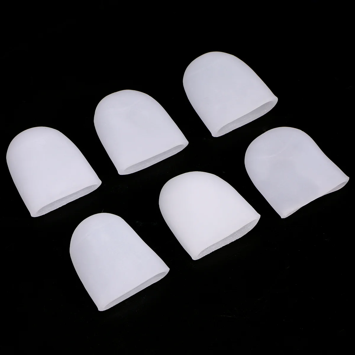 10 Pcs Gel Finger Caps Corn Relief Toe Separators Dividers Protector Covers Women's