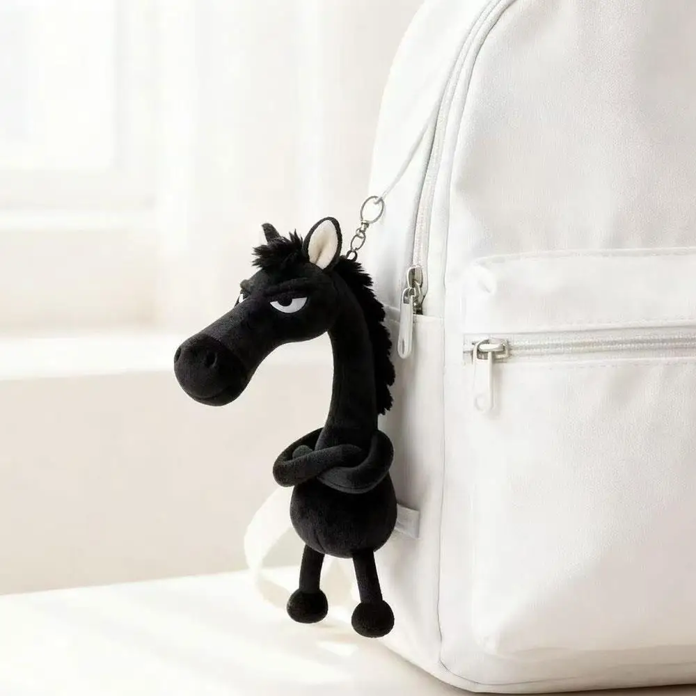 الحصان أفخم قلادة المفاتيح للنساء حقيبة قلادة ديكور لطيف أفخم المهر دمية سيارة المفاتيح هدية حفلة حلقة رئيسية الملحقات