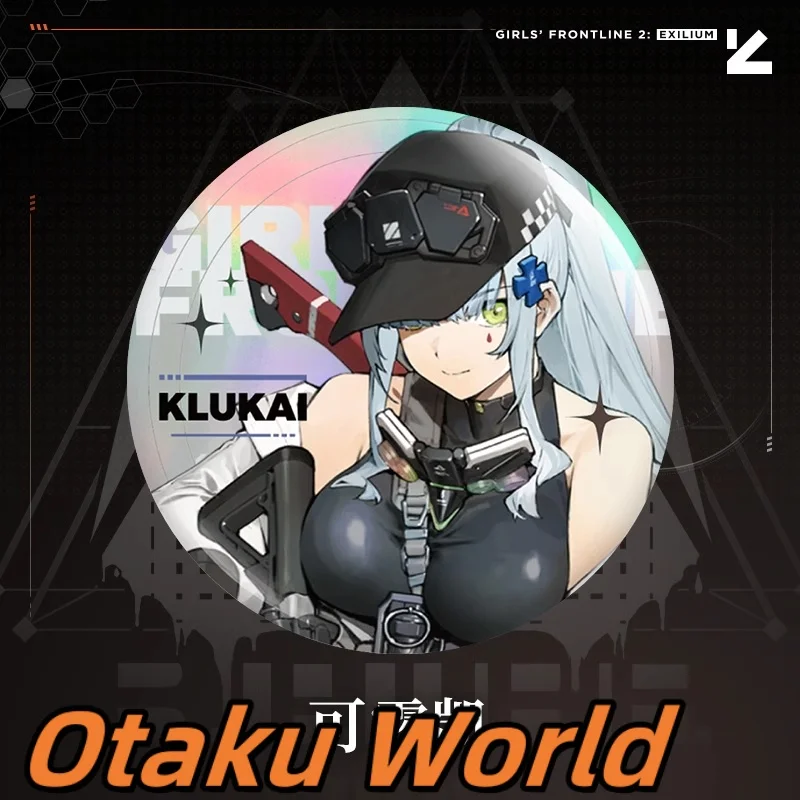 In stock Otaku Leva ump45 Klukai Qiuhua Makiatto Double flash badge Girls Frontline 2:Exilium Cosplay Costume Anime Game Gift