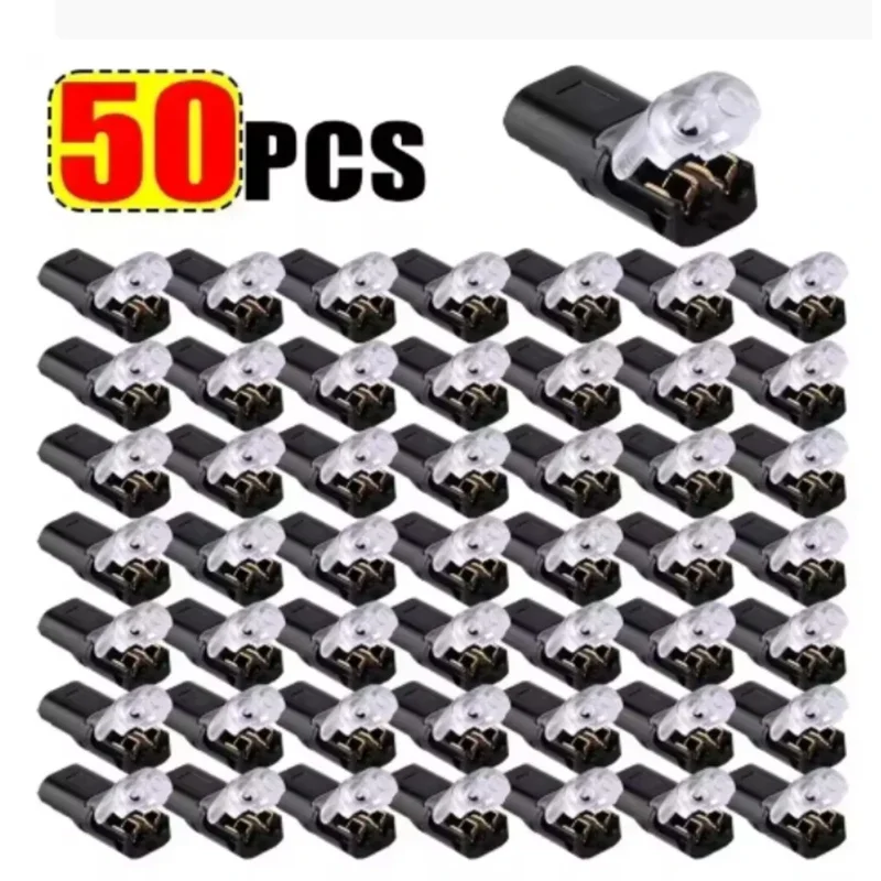 20/30/50/100 Stuks Waterdichte Plug Draad Connector 2 Pin Way Kabel Plug Auto Elektrische Draad Snap connectoren Strip Terminal Verbinding