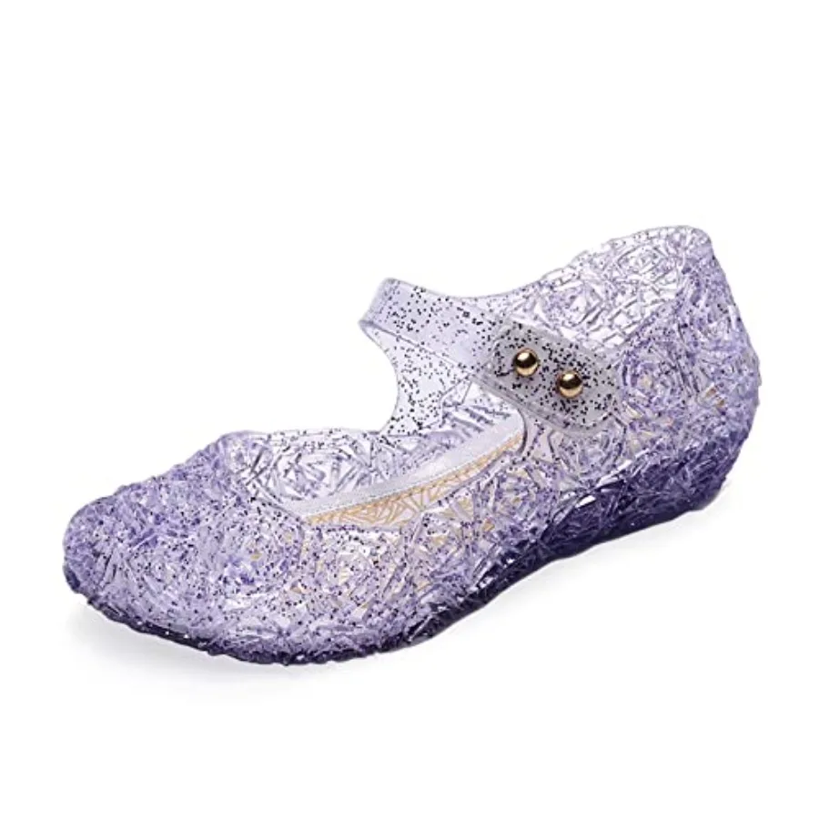 

Jelly Shoes for Girls, Snow Queen Princess Birthday Sandals for Little Girls, Sandals Size, Frozen Inspired Party Cosplay Costu