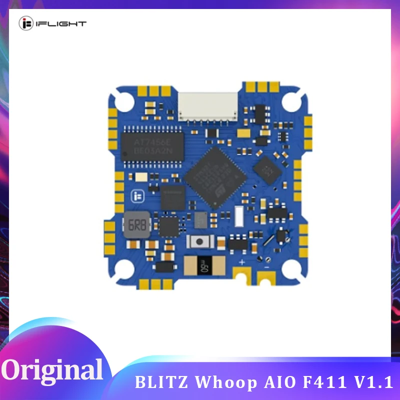 

iFlight BLITZ Whoop AIO F411 V1.1 AIO Board (BMI270) with 25.5*25.5mm Mounting holes for FPV Racing Drone