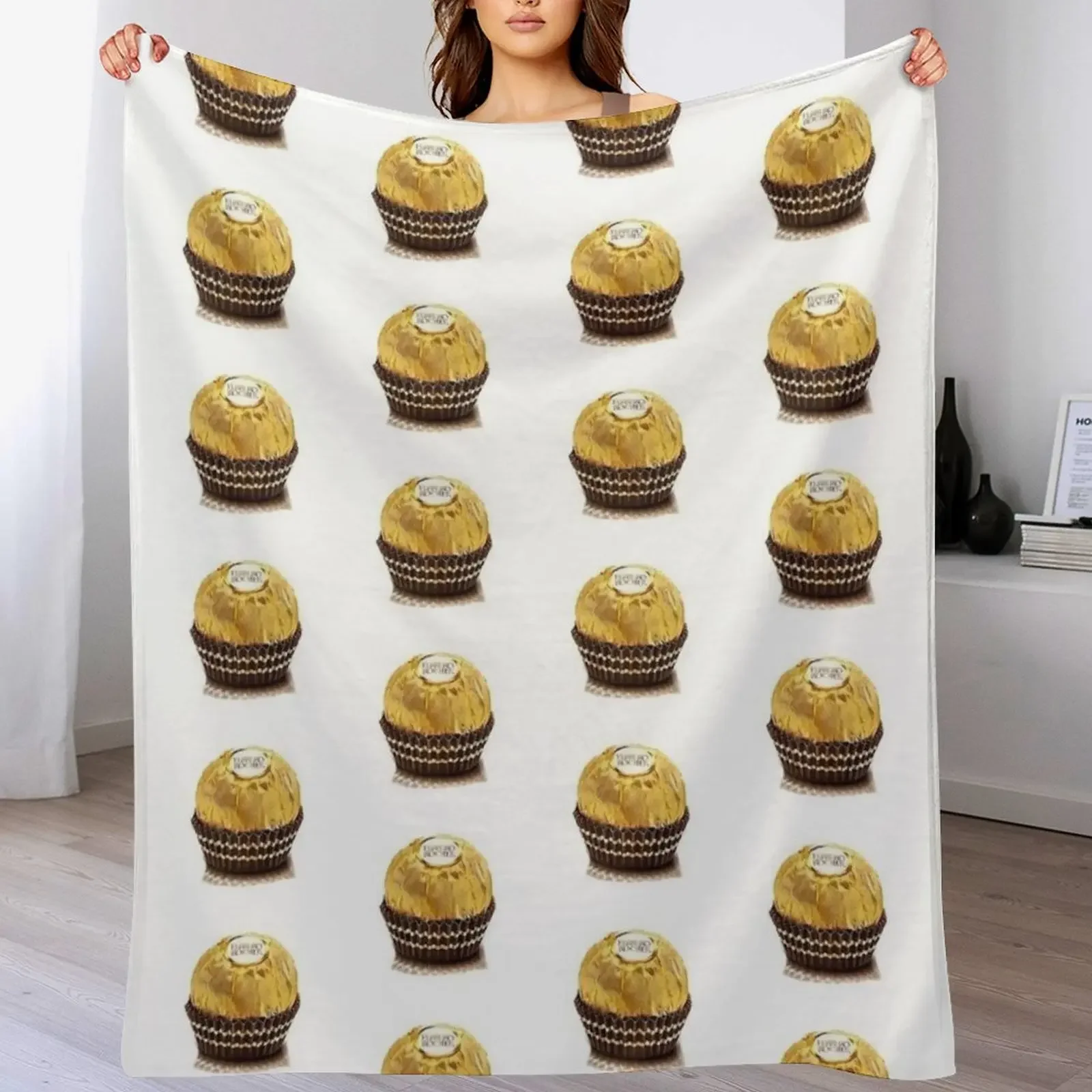 

Ferrero Rocher 2 Throw Blanket Ultra Plush Cozy Blanket for Napping Sleeping