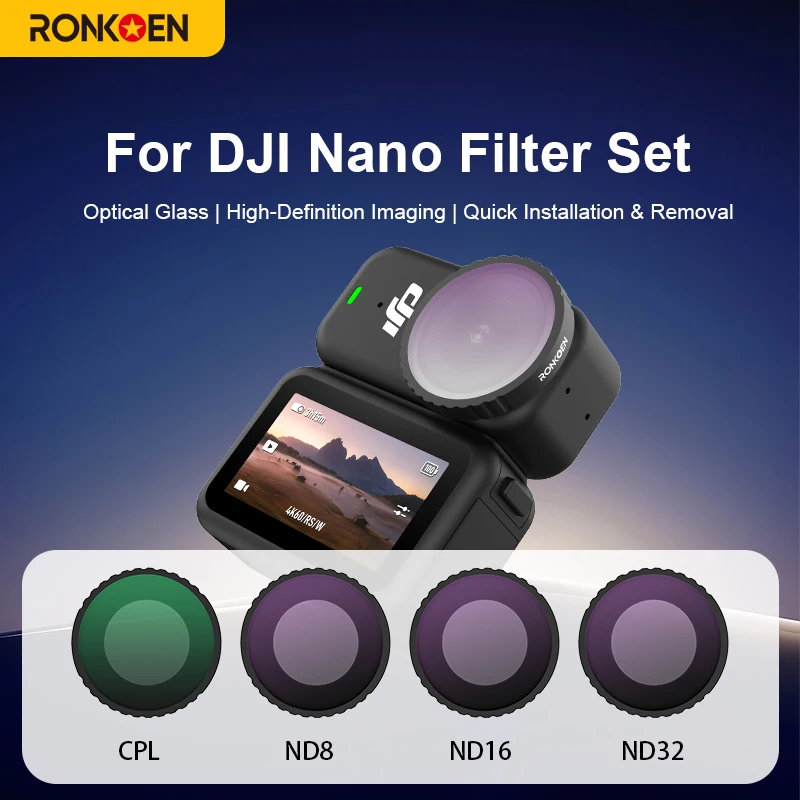 �y�Z�[�����zRonkoen DJI Osmo Nano�p�t�B���^�[ CPL UV�t�B���^�[ ND8 ND16 ND32 ND64 �u���b�N�~�X�g �\�t�gND32PL �ی샌���Y �J�����A�N�Z�T���[