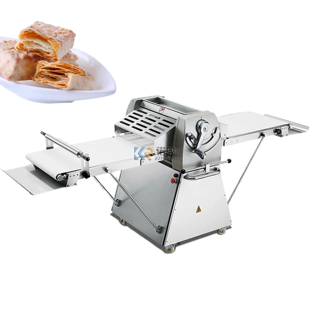 Máquina de laminação de massa, máquinas de processamento de pastelaria, croissant, máquina comercial de aço inoxidável