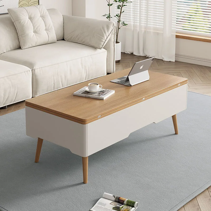Multifunctional lifting coffee table dining table dual-purpose folding table simple modern living