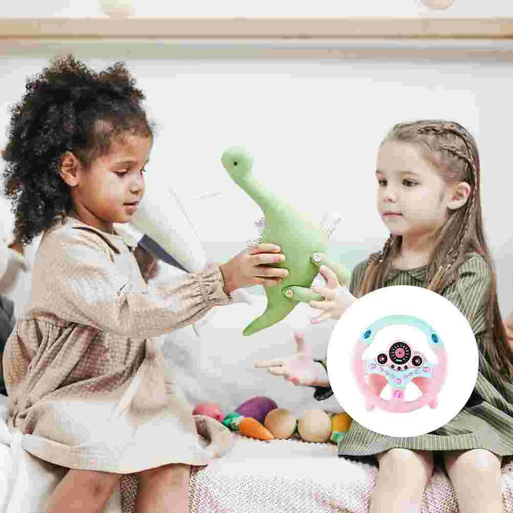 Simulation Steering Wheel with Base Practical Toy Educational Plaything Intelligence Fake Electronic Component Abs Children's