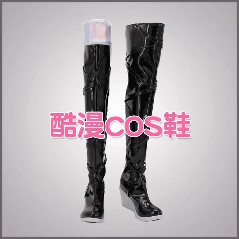 Anime Seraphine LOL Cosplay Shoes Comic Halloween Carnival Cosplay Costume Prop Men Boots Cos