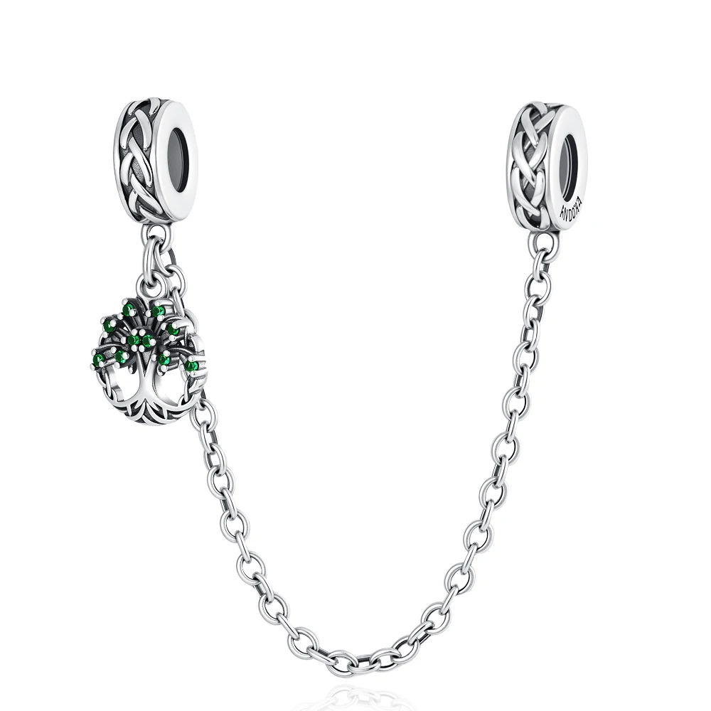 925 Silver Charms Fit Original Bracelet Women Jewelry Gift Shiny Butterfly Star Moon Love Heart Clamp Beads safety chain Pendant