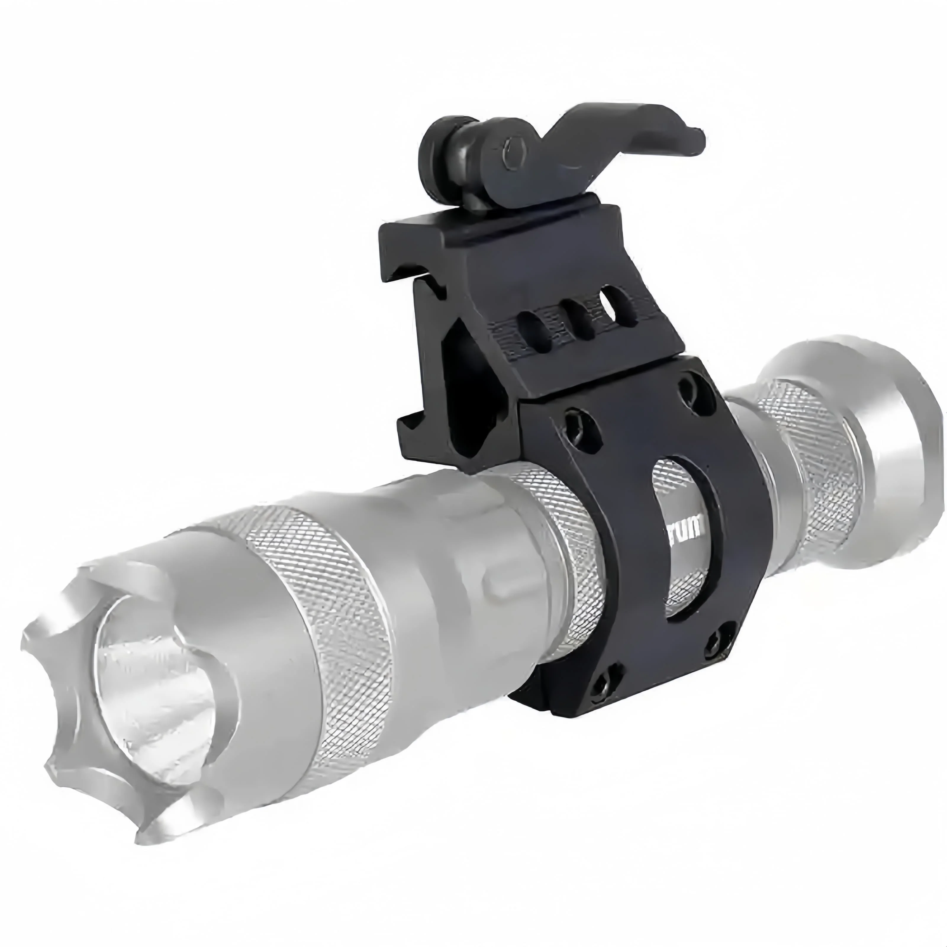 25.4mm 45° Offset Flashlight Mount – Quick Release Scope Holder for 20mm Picatinny Rail – Hunting Gun Accessory