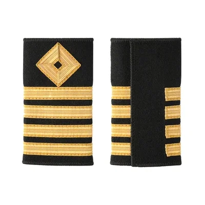 Captain Shoulder Boards Gold Mark Bar Men Pilot Epaulettes Airline for Pilot Uniform Airplane Epaulets Women Militar Accessories