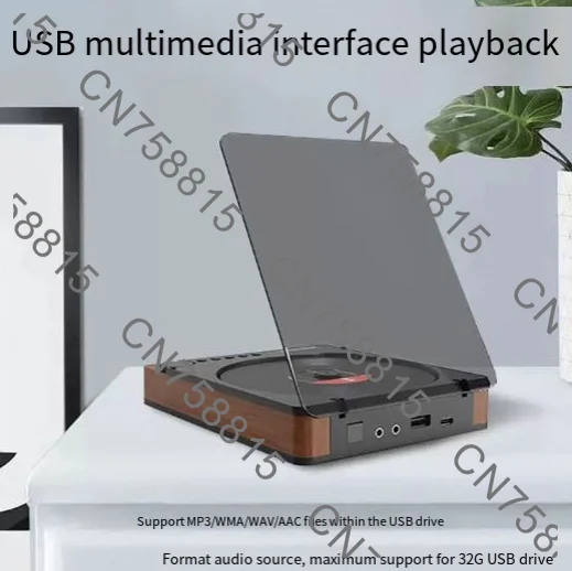 Hi-Fi Music System USB Playback Supports MP3 WMA WAV AAC Formats for Home Audio，Bluetooth 5.1 CD Player