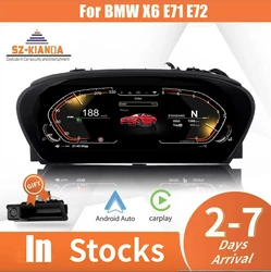 2025 Latest 12.3'' Original Digital LCD Dashboard For BMW X6 E71 E72 CCC CIC Cluster instrument Cockpit speedometer