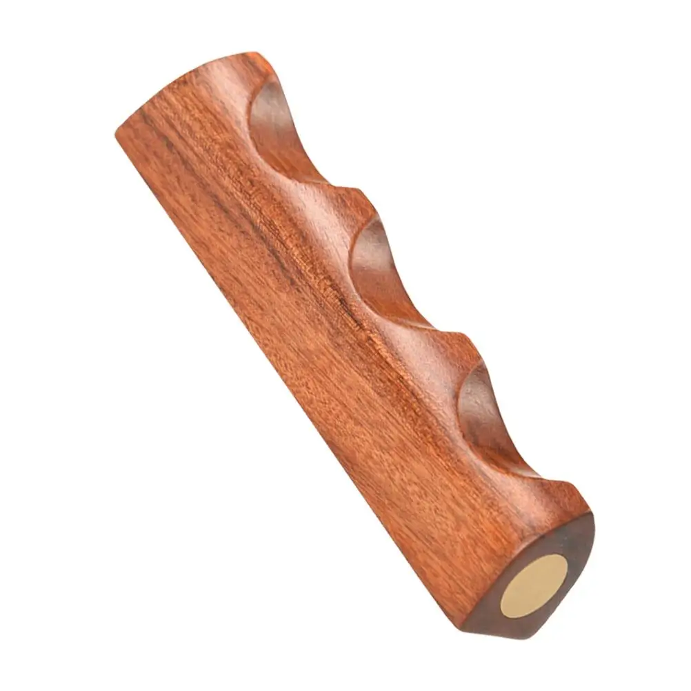 

Wood Calligraphy Pen Holder Black Copper Brush Stand Desk Decor Crafted Storage Rack For Ink Pens Writing Brushes Paint