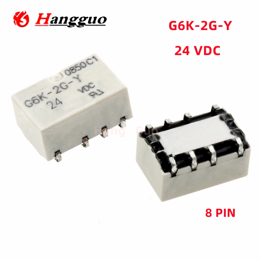 5pcs/Lot Original G6K-2G-Y-5VDC G6K-2G-Y-12VDC G6K-2G-Y-24VDC 8PIN G6K-2G-Y 5VDC 12VDC 24VDC Signal Relay