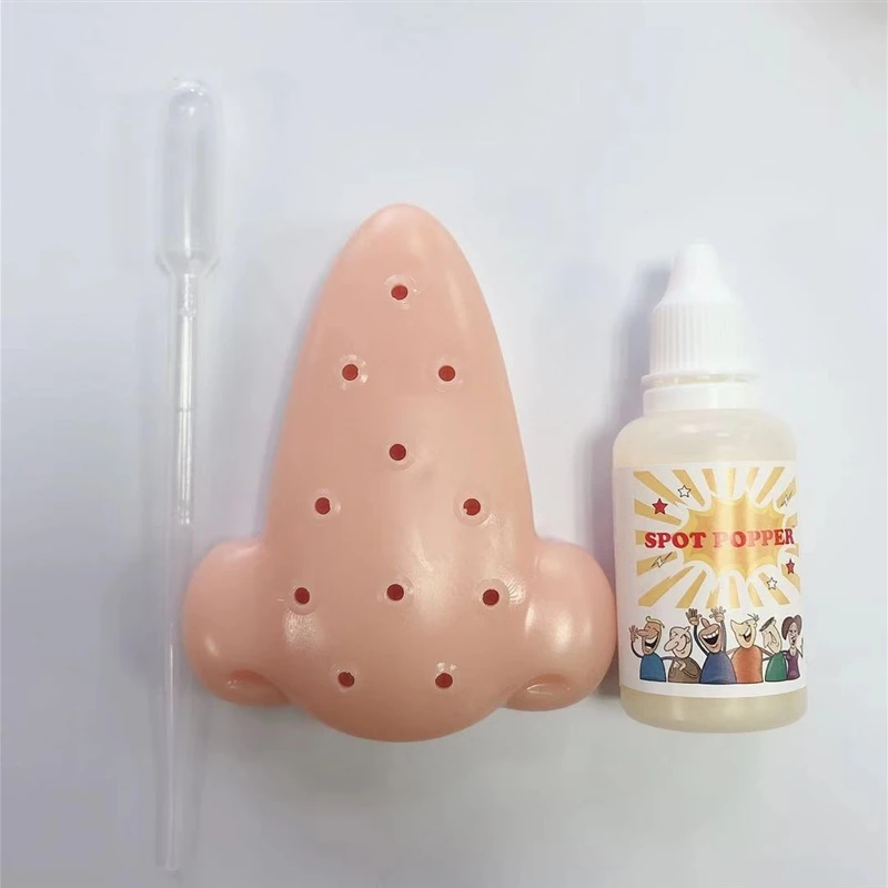 Creative decompression acne squeezing toys, nose acne squeezing toys, new and unique parody toys