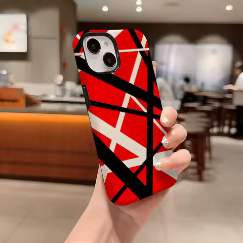 Eddie Van Halen Graphic Guitar Phone Case For Iphone 16 Pro Max 15 13 14 12 11 14 Pro Max 15 Pro Max Two-in-one Cover