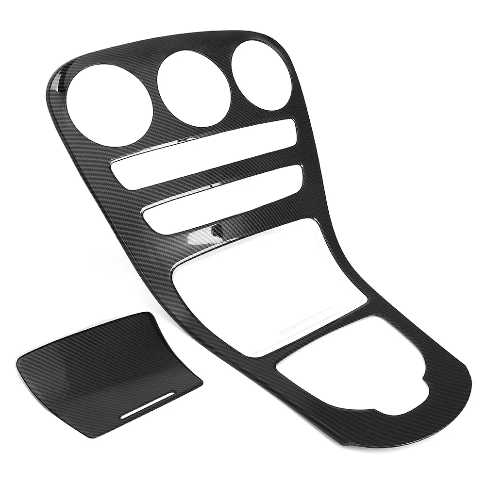 

Car ABS Center Console Panel Decoration Cover Trim For Mercede Benz C Class W205 15-18 GLC X253 16-18 Carbon Fiber Color Sticker