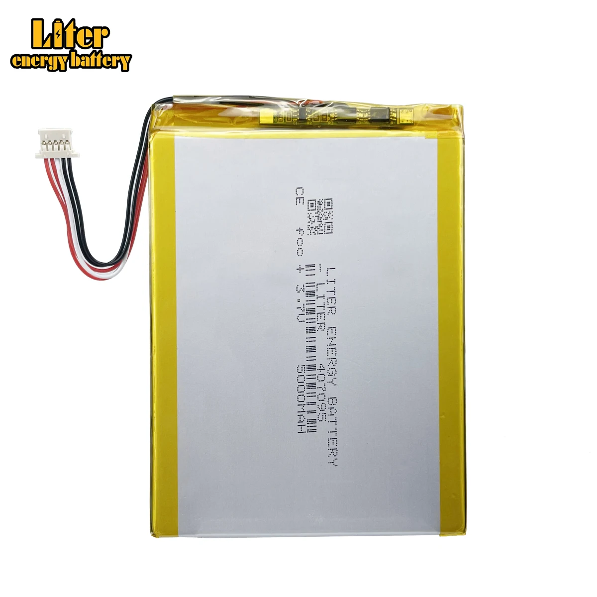 Złącze 5-przewodowe Bateria litowo-polimerowa 3,7 V 407095   5000MAH automat do gier MP3 MP4 MP5 bateria litowa nawigator GPS