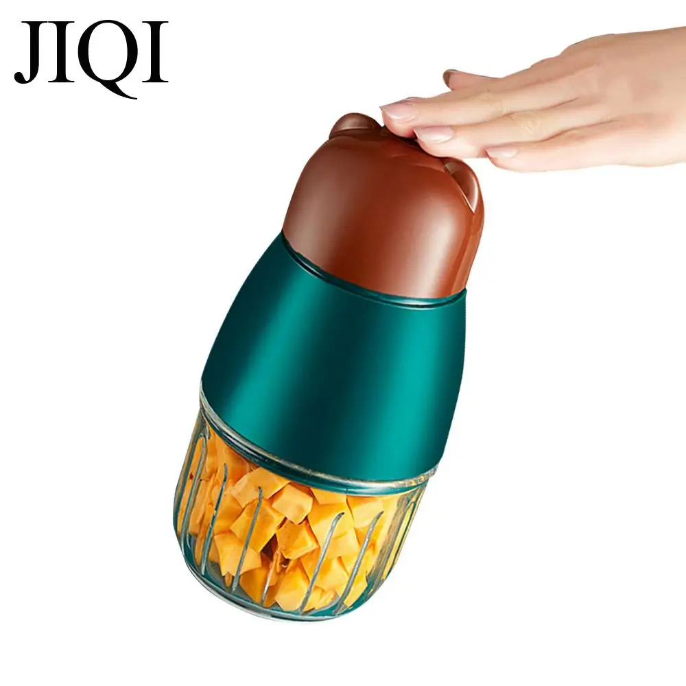 JIQI Baby 0.3L Multifunctional Food Processor 220V Glass Food Blender Meat Grinder Onion Garlic Chopper Fruit Puree Mixer