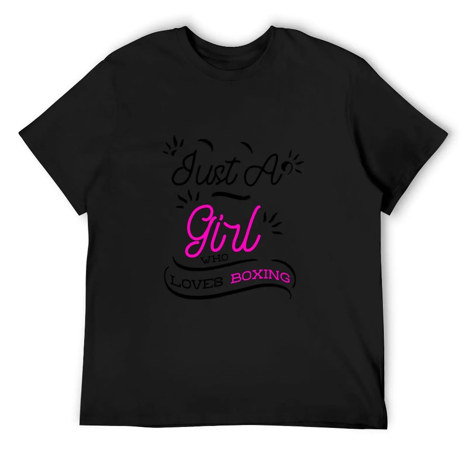 

Just A Girl Who Loves Boxing T-Shirt summer clothes vintage mens designer t shirt