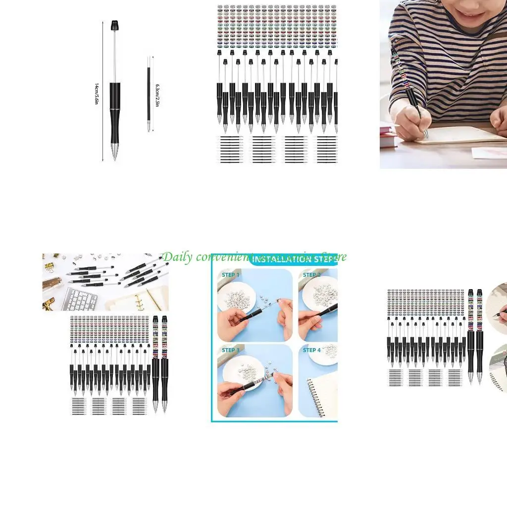 

97QB шариковые ручки из бисера, школьные и офисные письменные принадлежности, канцелярские принадлежности, свадебный подарочный