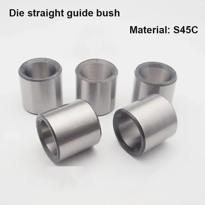 5pcs S45C Steel Straight Guide Bushing, Precision Guide Sleeve Stamping Die Accessories